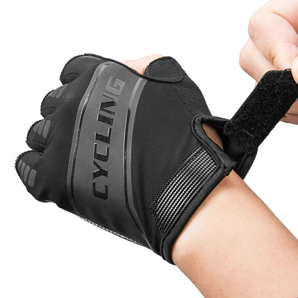 2 Piezas Guantes de Ciclismo Hombre / Mujer Guantes de Bicicleta de Montaña  Medio Guantes de Ciclismo Antideslizante Absorbe Guantes XXL Soledad Guantes  de ciclismo