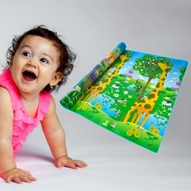 Alfombril de juego para bebé, impermeable, no , , alfombril para gatear,  espesante, decoración Dinosaurio jirafa Sunnimix Alfombras de juego para  niños pequeños