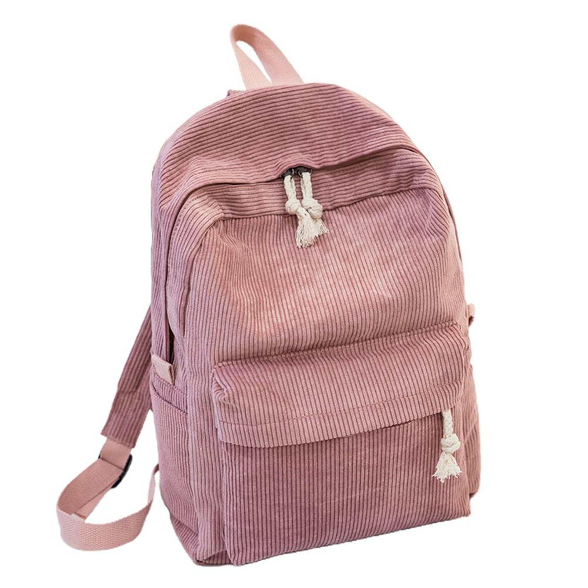 Mochila escolar para mujer, costuras reforzadas, antirrobo, color rosa  claro