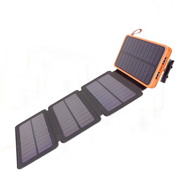 Cargador Solar Carga Rapida Impermeable Linterna Led Camping