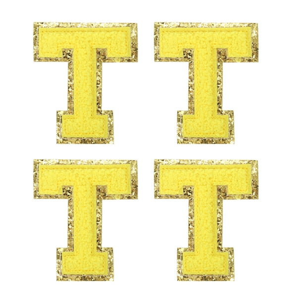 Letra Z - Parches bordados de letras termoadhesivas de 3 pulgadas con parte  trasera de pegamento, parches de apliques del alfabeto para ropa
