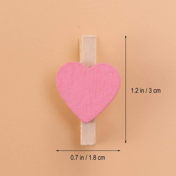 Mini Pinzas de Madera para Ropa, 200PCS Mini Clips Decorativos, Pequeñas  Pinzas de Madera para Boda, Navidad, Día de San Valentín, Manualidades,  Clip de Fotos, Decoración del Hogar JM