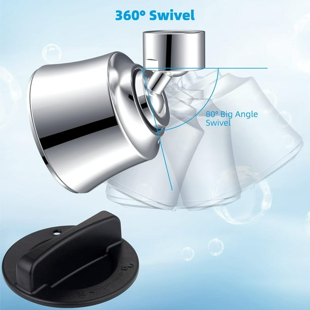 Aireador de grifo de 360 grados, filtro giratorio de ahorro de agua,  cabezal de grifo de