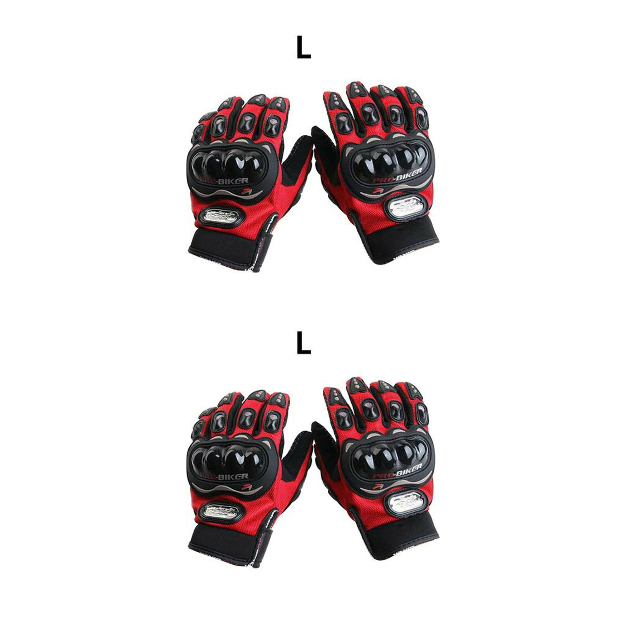 Guantes Para Motociclista Color Rojo Antideslizante Cómodos Para Hombre Y  Mujer Talla Xl