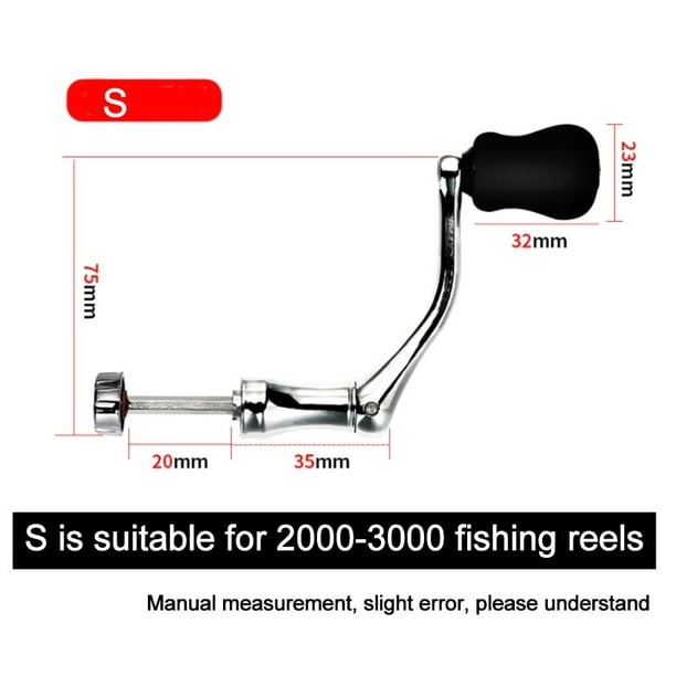 Reel Replacement Power Handle Fishing Reel Handle Knob Spinning Handle  Metal Rocker Arm Grip For Spinning