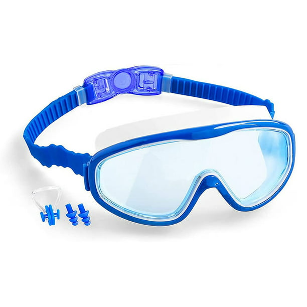  Sloosh Gafas de natación para niños (paquete de 2), gafas de  natación sin fugas, visión amplia, antivaho y anti-UV para niños y niñas  adolescentes (negro y azul) : Deportes y Actividades