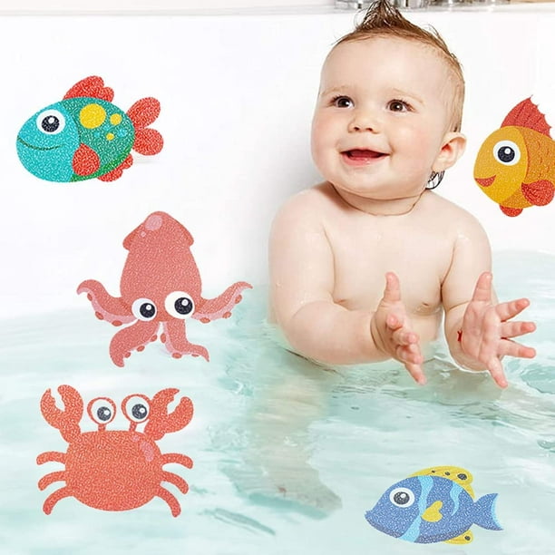 9 Uds. Bañera antideslizante bañera antideslizante pegatina antideslizante  ducha vida marina baño Baby Shower con raspador JM