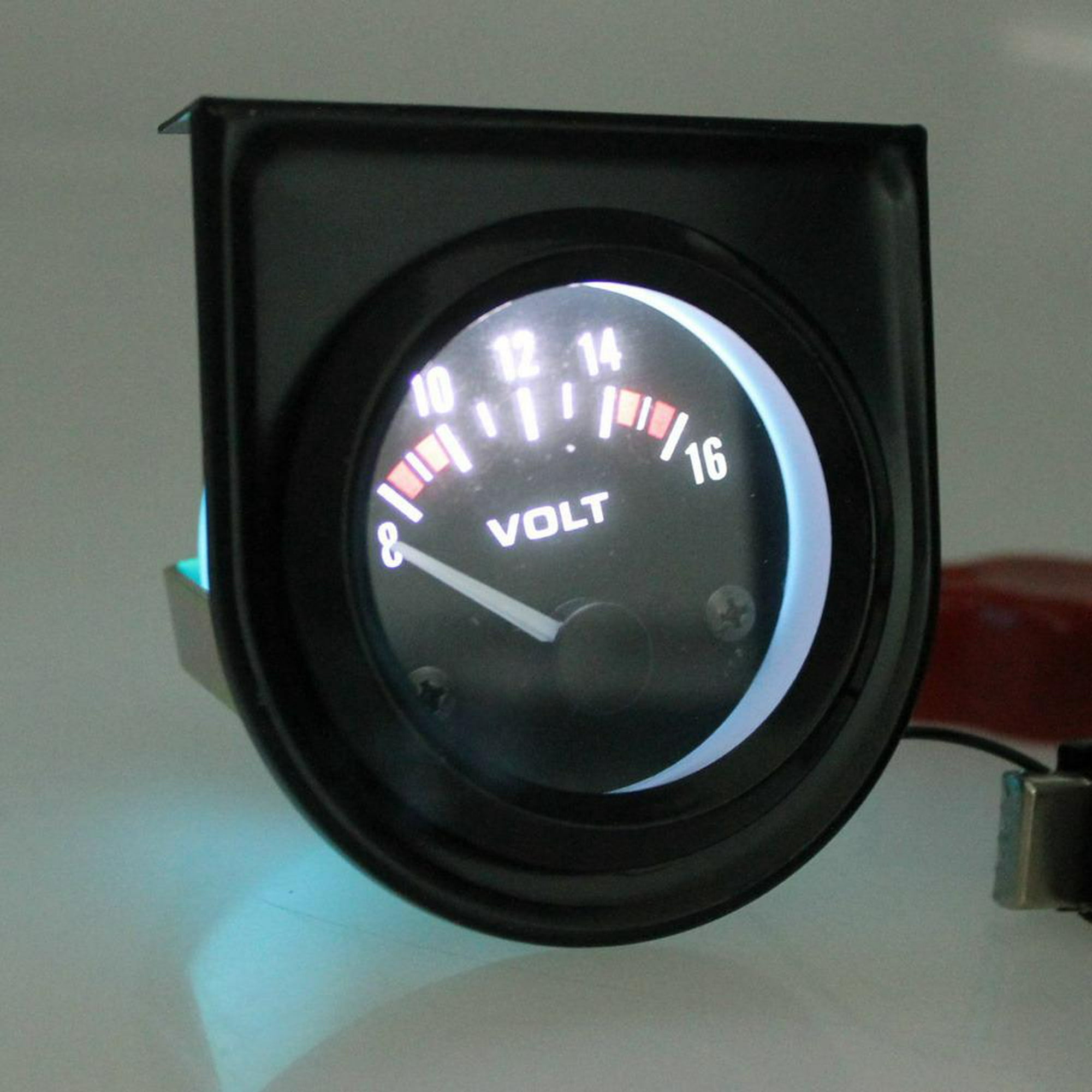 GENERICO Blanco Voltímetro digital para coche moto 12V voltímetro