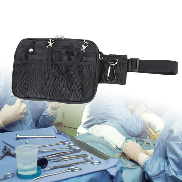 SITHON - Riñonera para enfermera con soporte para cinta, bolsa organizadora  de enfermería con múltiples compartimentos, bolsa organizadora de