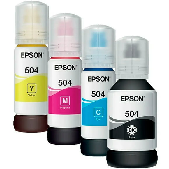 kit 4 botellas de tinta epson t504 ecotank tinta continua l4150 l4160 l6161 l6171 l6191