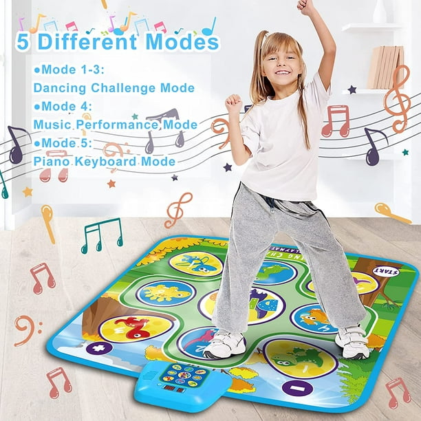 Alfombra Mat Musical De Baile Para Niños Ninos 5 Modos De Juego Desafios  Regalo