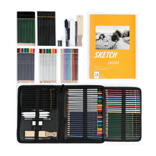 Colores Lápices Kit Dibujo 228pcs, Set De Arte Profesional