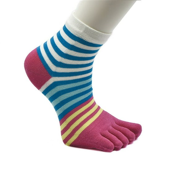 Calcetines de dedo del pie de la mujer Algodón Deportes Calcetines