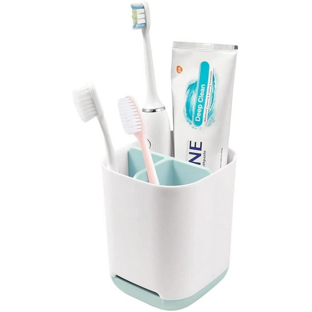 Soporte cepillos de dientes con tapones de plástico