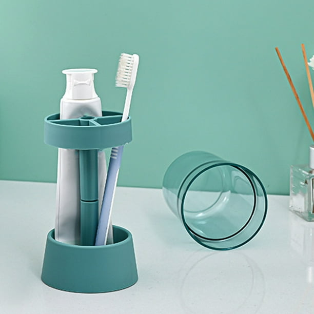 Soporte para cepillo de dientes eléctrico transparente, soporte para pasta  de dientes, soporte organizador de baño, 3 ranuras