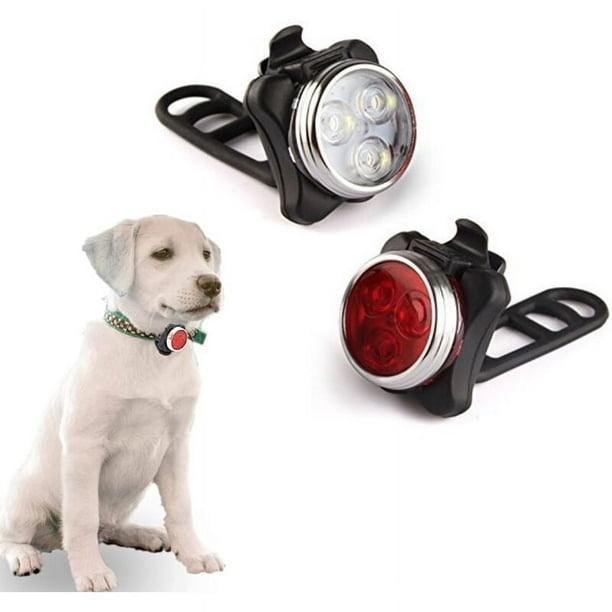 LED Luminoso Colgante Collar de Perro Luz Perros Correa Lámpara  Intermitente Cachorro Gato Collar Luz Seguridad Impermeable 4 Modos  Intermitentes USB Recargable Rojo