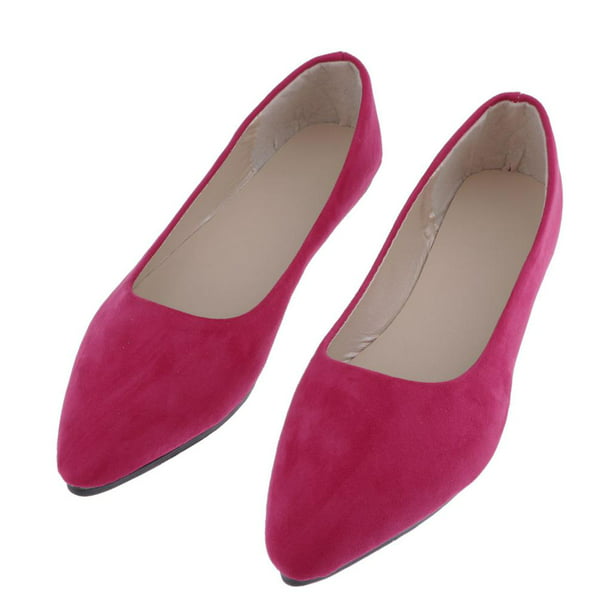 Zapatos de Vestir Planos Mujer Calzado Tacón Ancho Bajo Zapatillas de Trabajo EU Rojo Baoblaze Zapatos de trabajo planos para mujer | en línea