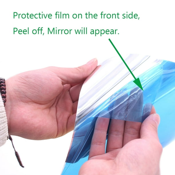 Adhesivos para espejos de pared Superficie de espejos flexibles Amplia  aplicación Fácil almacenamiento Adhesivo resistente a roturas Decorativo