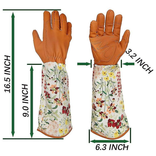 Guantes profesionales de jardinería a prueba de espinas para de rosas  Protección larga para el antebrazo para mujeres y hombres Guantes de jardín  SG Sunnimix Guantes largos de jardinería