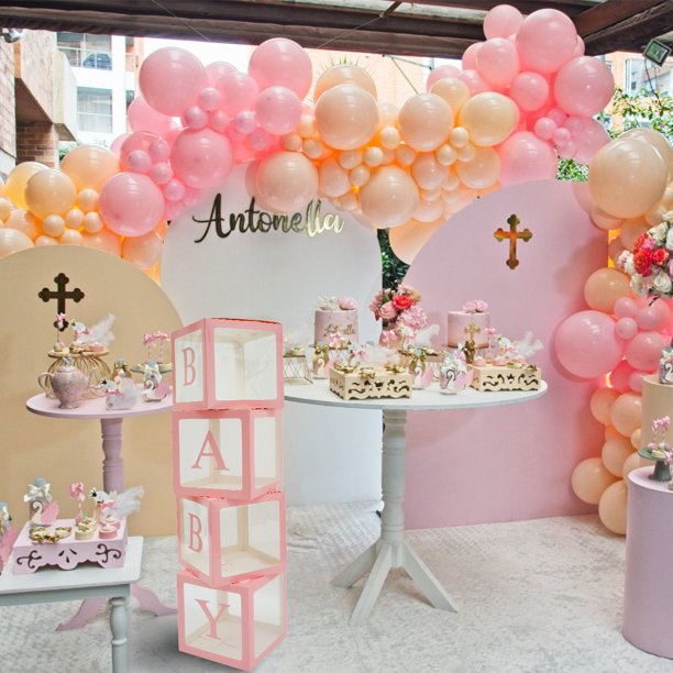  Cajas de bebé para baby shower con 30 letras (A-Z +