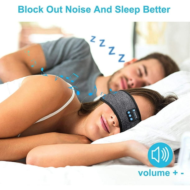 Auriculares para dormir Bluetooth Diadema, auriculares inalámbricos para  dormir de música para mujeres hombres, auriculares de diadema de música  transpirables con Bluetooth (azul)