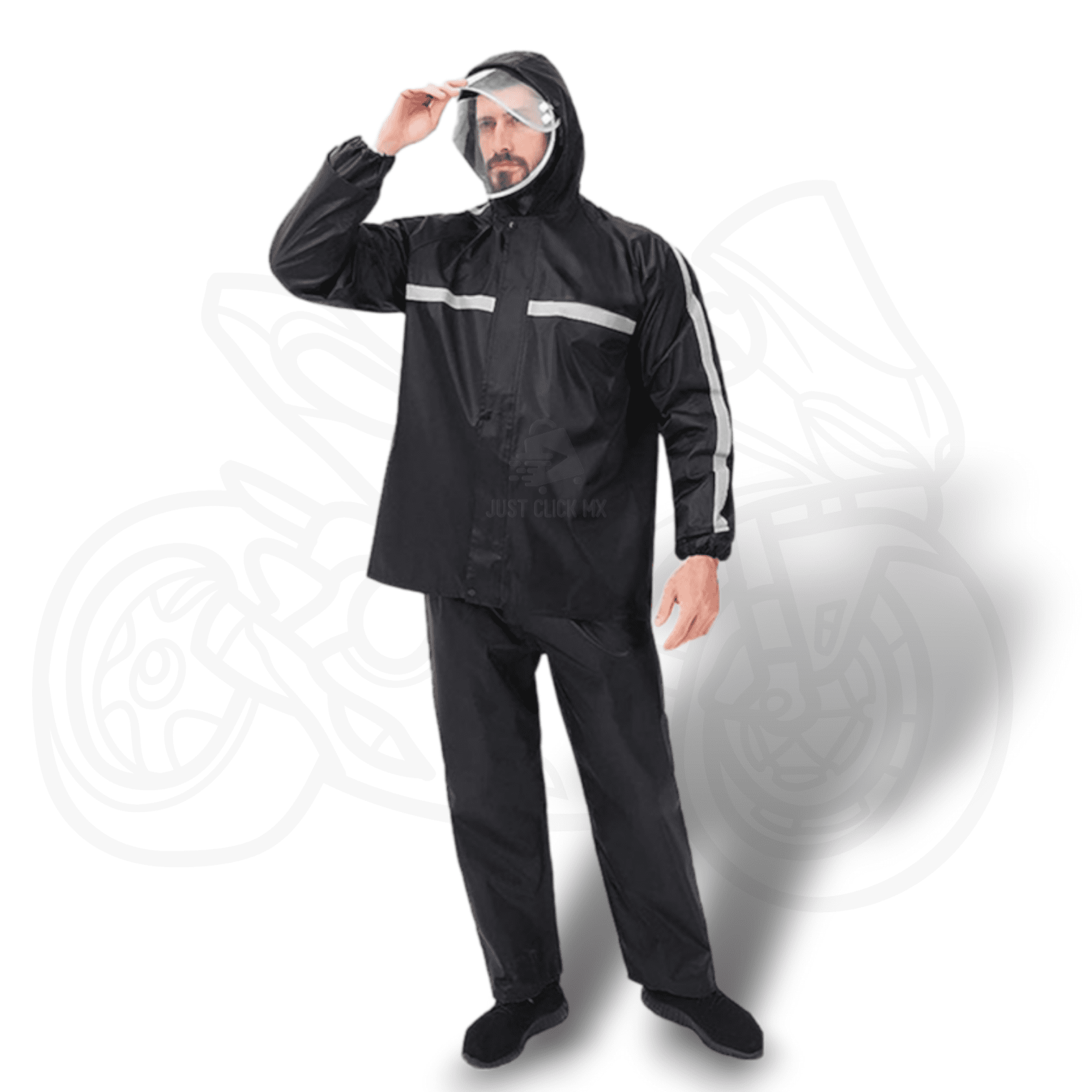 Impermeable Completo Con Visera Para Lluvia JustClick MX Unisex ...