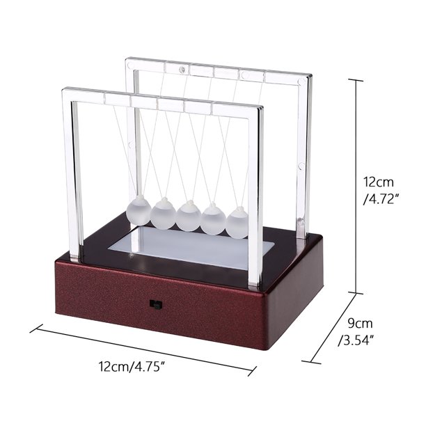 Newton Office Pendulum, Newton's Cradle Balance Bolas de acero Ciencia  Física Péndulo Adornos Escritorio Inteligente de Juguete