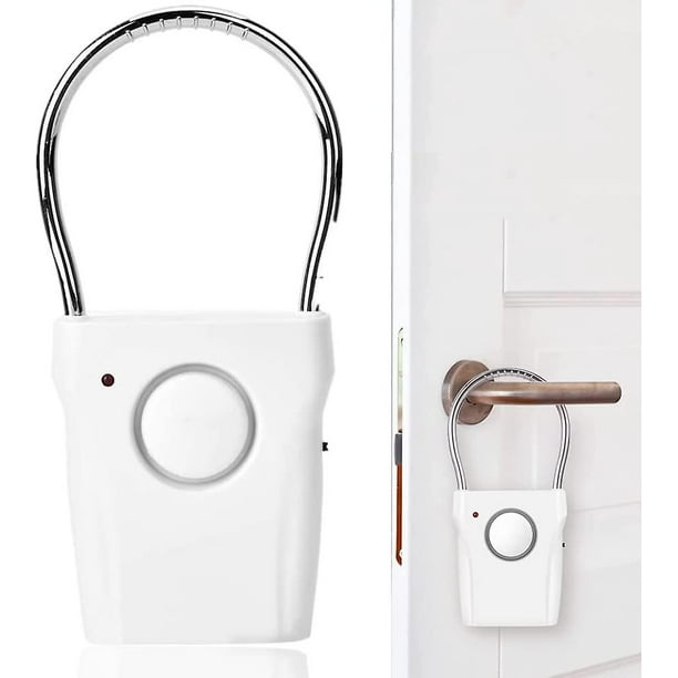 Alarma de puerta con manija de puerta Alarm120db para seguridad en el hogar  alarma de seguridad con vibración táctil TUNC Sencillez