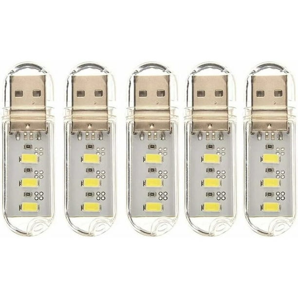 Mini luz de libro LED USB portátil DC5V lámpara de libro de