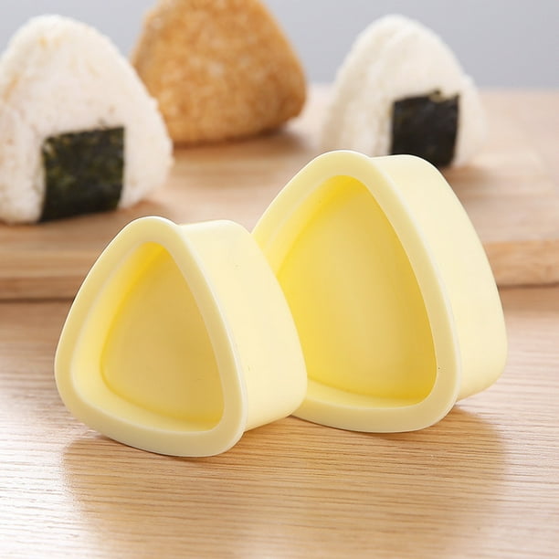 Triángulo de molde Onigiri, moldes de bolas de arroz de 2 piezas, moldes de  sushi triangulares JAMW Sencillez