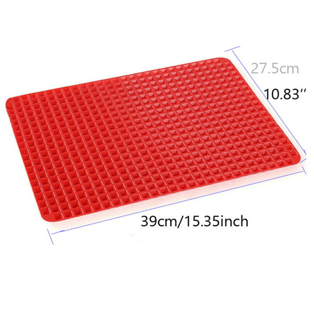 Tapete de silicona para hornear pirámide roja – Utensilios