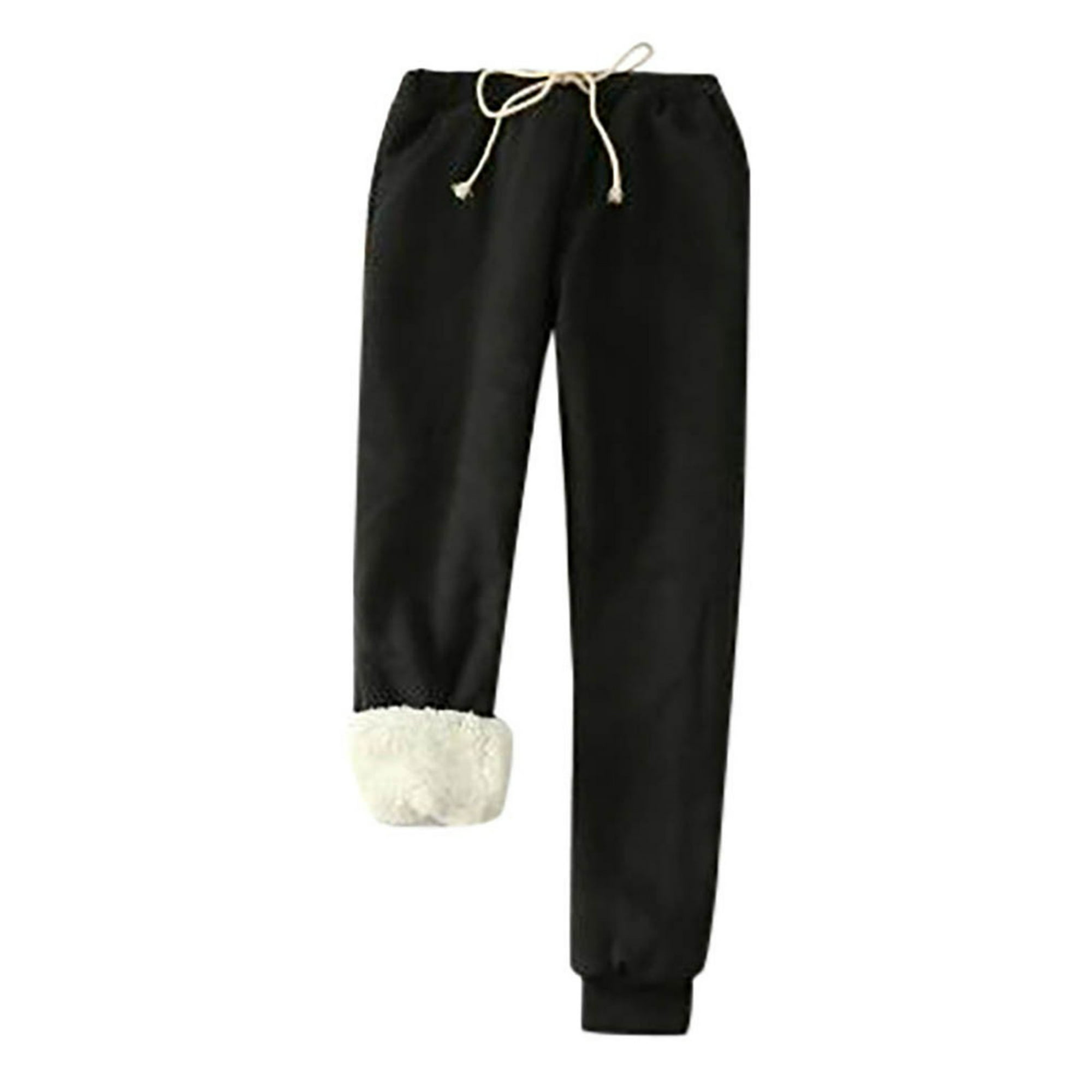 Leggings de invierno con para mujer, cinturo , elásticos, gruesos, de ,  pantalones térmicos cálidos BLESIY Pantalones con forro polar para mujer
