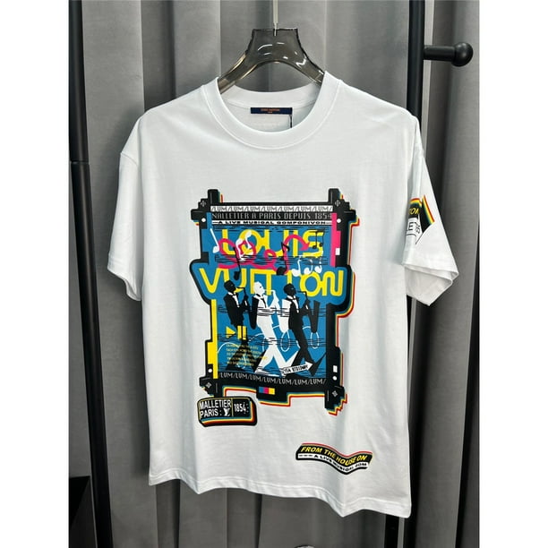 Louis Vuitton Camisas De Manga Larga Para Hombre Letras De