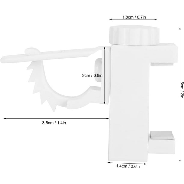 Soportes de barra de cortina sin taladrar, soporte de ganchos para cortinas  sin taladrar para barra de cortina ø16, altura 1-3,7 cm, capacidad de carga  1 kg-2 kg TUNC Sencillez