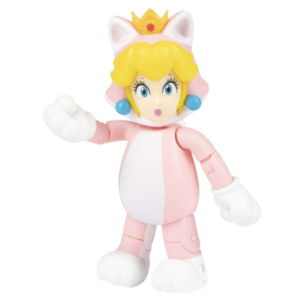  World of Nintendo Super Mario Cat Peach 4 pulgadas