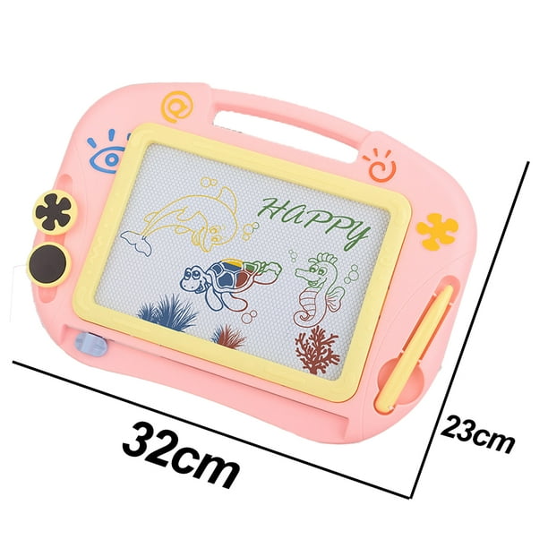 Juguetes para niños pequeños para niñas de 1 2 3 4 5 años, tablero de  dibujo magnético Zhivalor CPB-US-XD1536-2