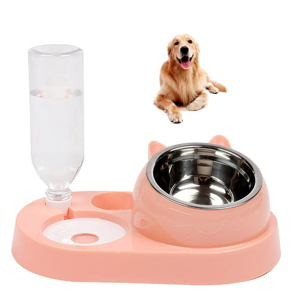 Dispensador de agua automático para mascotas y recipiente de comida para  perros Rosa Yuyangstore dispensador de agua para gatos
