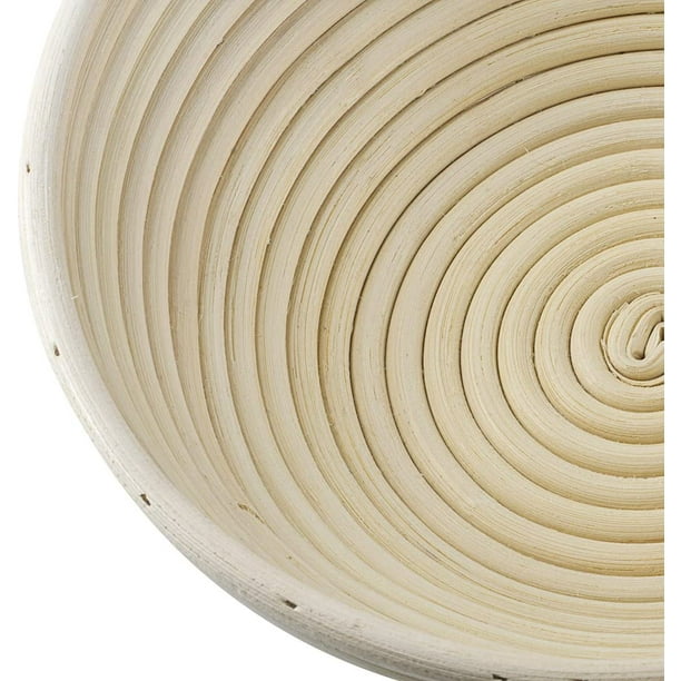  Cesta de pan redonda de fermentación en ratán natural  Fabricación de cestas de pan para masa en ascenso-M: 7.1 x 3.5 in : Hogar y  Cocina