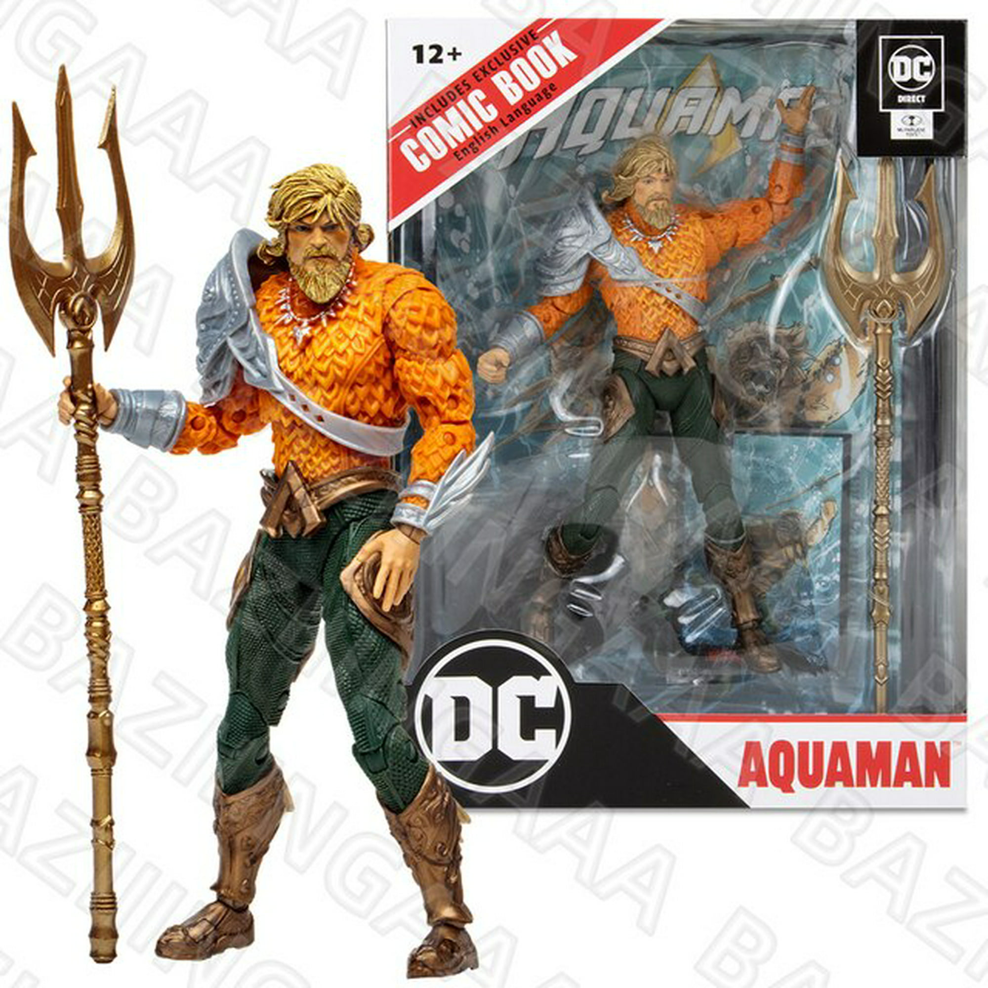 Dc Comics Figuras Aquaman Y Manta Negra