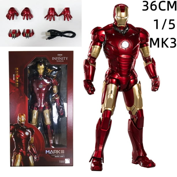 MK3 Ironman - Figura de acción de 7 pulgadas, pintura de lujo, colección  exquisita, modelo de regalo (MK III)
