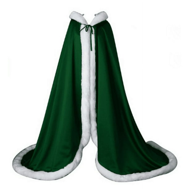 Disfraz extra largo para disfraces de Navidad Capas Verde, 66.9 in, Verde