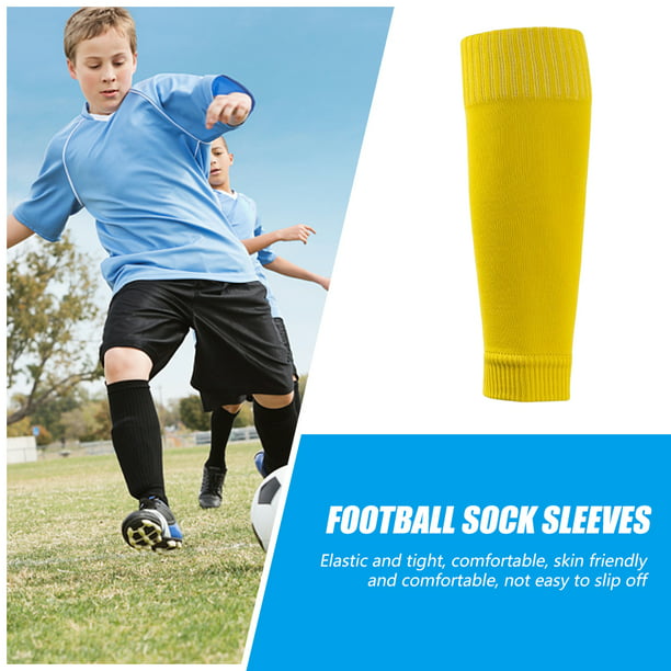 Mangas De Calcetines Deportivos Calcetines de fútbol Calcetines protectores  de pies antifricción para exteriores (niños amarillos)