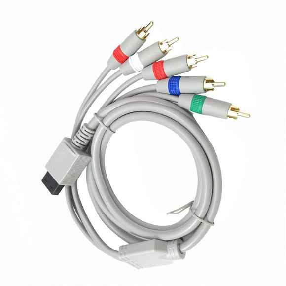 cable de audio rca conector de video componente de tv hd línea de cable av para nintendo wii u wii g inevent el559600