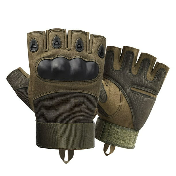 WTACTFUL Guantes tácticos de goma protectores de dedo completo para  Airsoft, caza, ciclismo, motocicleta