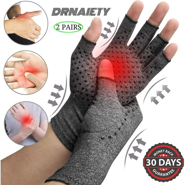 2 pares de guantes de compresión para artritis, alivia la artritis,  reumatoide, osteoartritis, dolor de túnel