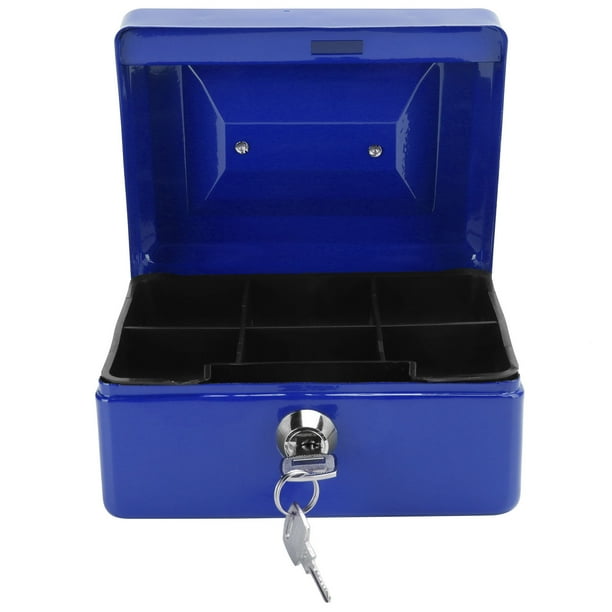 Estuche Con Candado, Caja De Efectivo, Mini Portátil Con Cerradura Para El  Hogar LHCER Azul