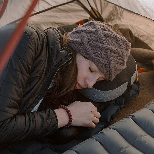 Almohada de viaje para camping al aire libre con bolsa de espuma