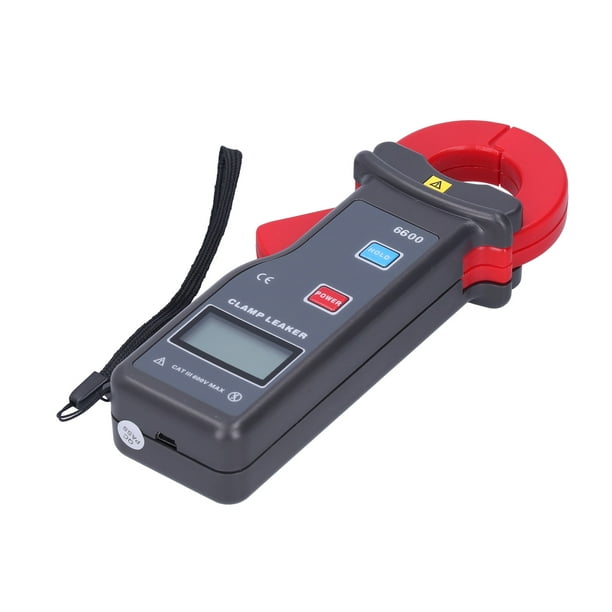 ETCR‑6600 AC 0mA‑600A Pinza amperimétrica de corriente de fuga con probador  de corriente de comunicación USB VoborMX herramienta