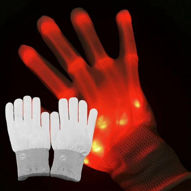 Guantes de dedo LED, guantes de luz LED, guantes LED para regalos de  adolescentes y adultos, los juguetes para niños de 13 años en adelante,  guantes