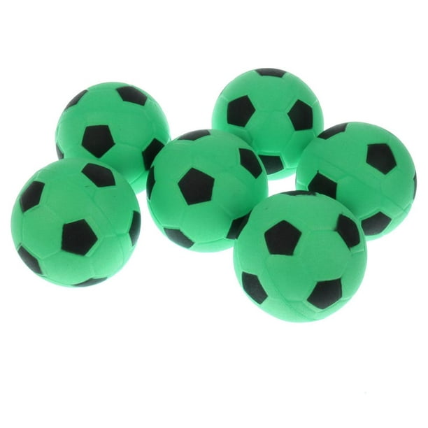 Junkin 4 pelotas deportivas de espuma suave para niños principiantes, 6  pulgadas, tamaño 2, para interiores y exteriores, mini esponja de fútbol